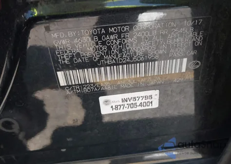 2018 Lexus Is 300 z USA, uszkodzony, nr VIN JTHBA1D24J5061958